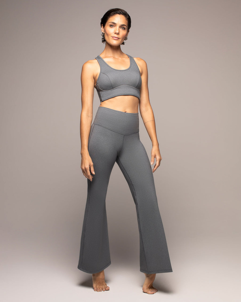 Instinct Warm Compression Flared Legging - Granite Grey