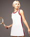 Ivy Dress - White/Earth Red