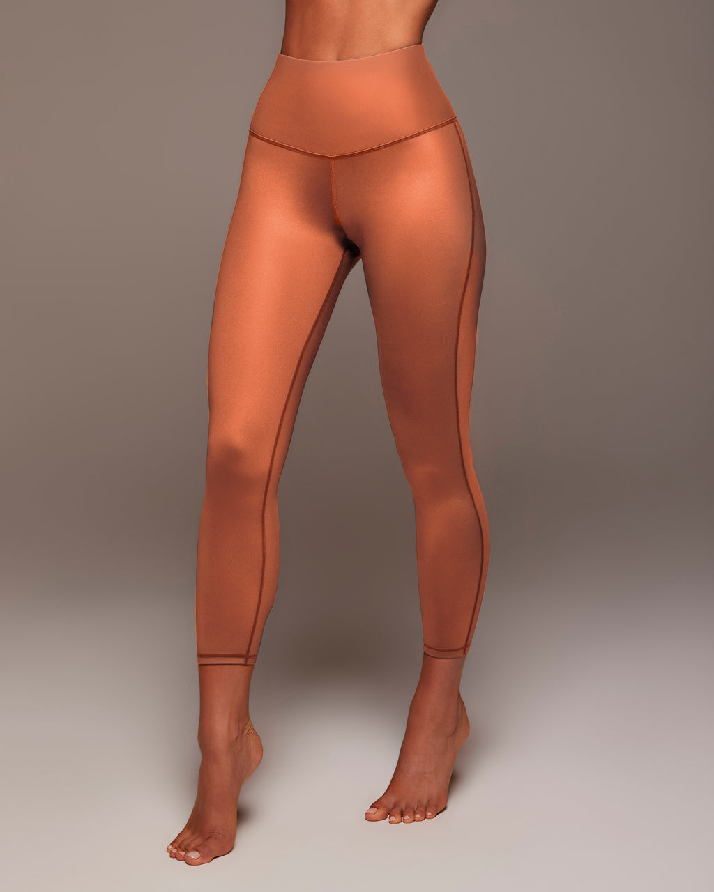 Instinct Gloss Legging - Burnt Orange