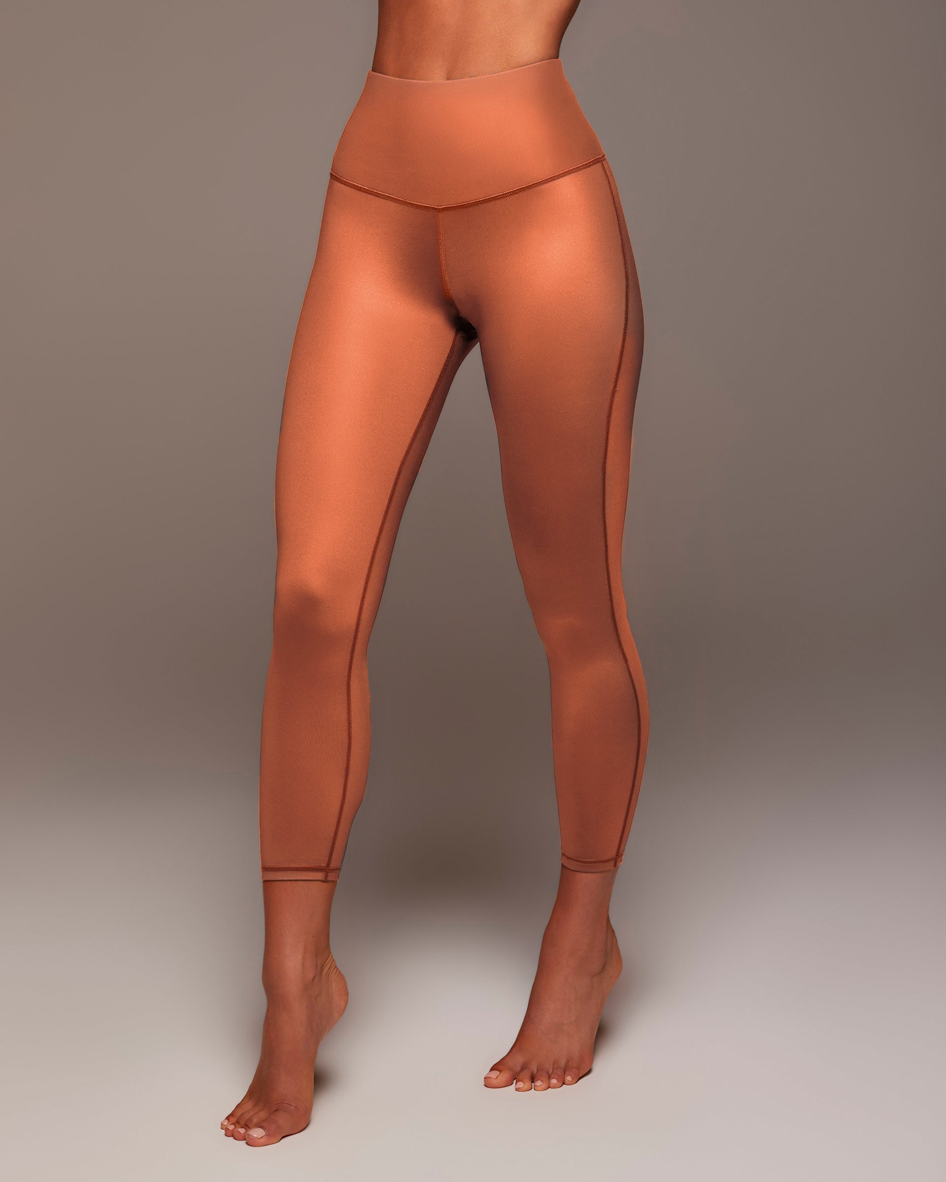 Instinct Gloss Legging - Burnt Orange