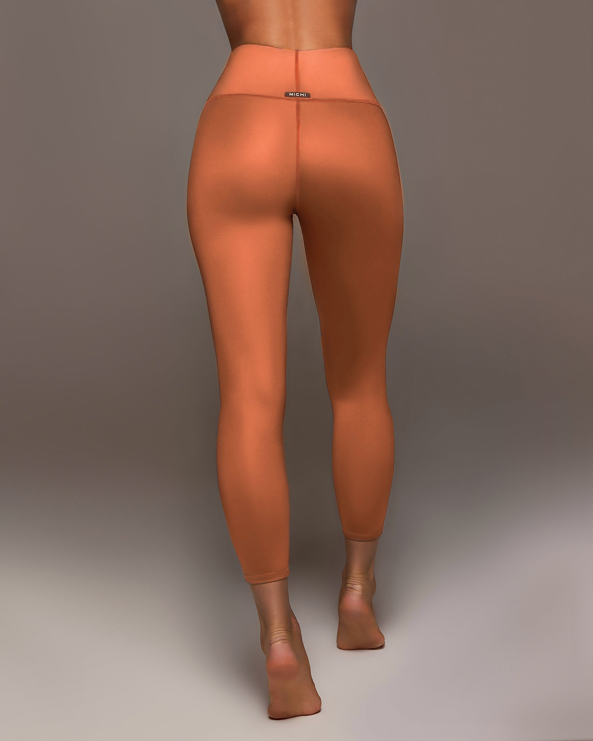 Instinct Gloss Legging - Burnt Orange