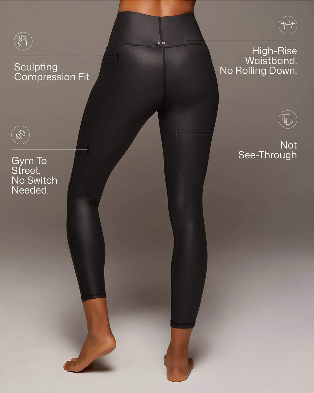 Instinct Gloss Legging - Black