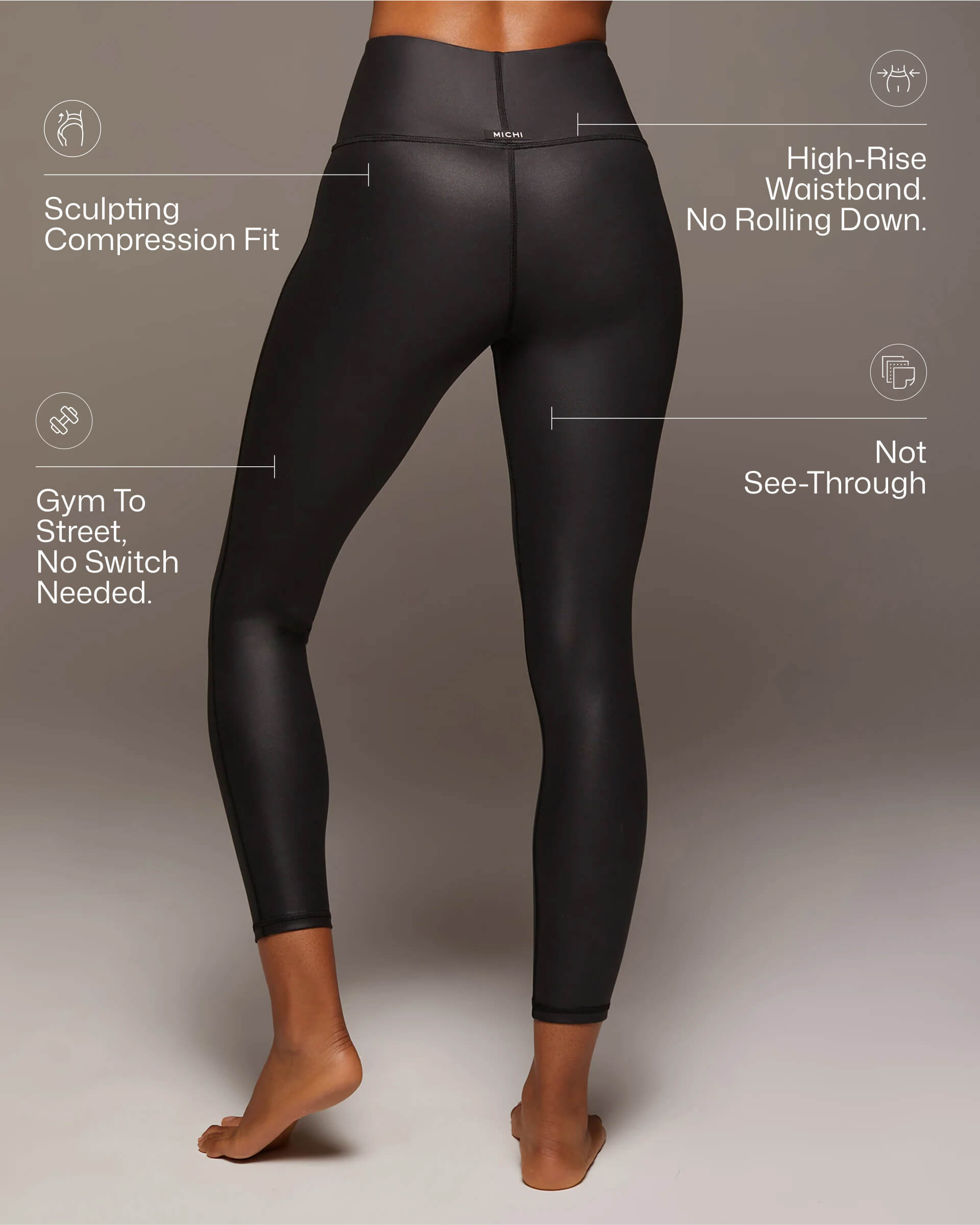 Instinct Gloss Legging - Black