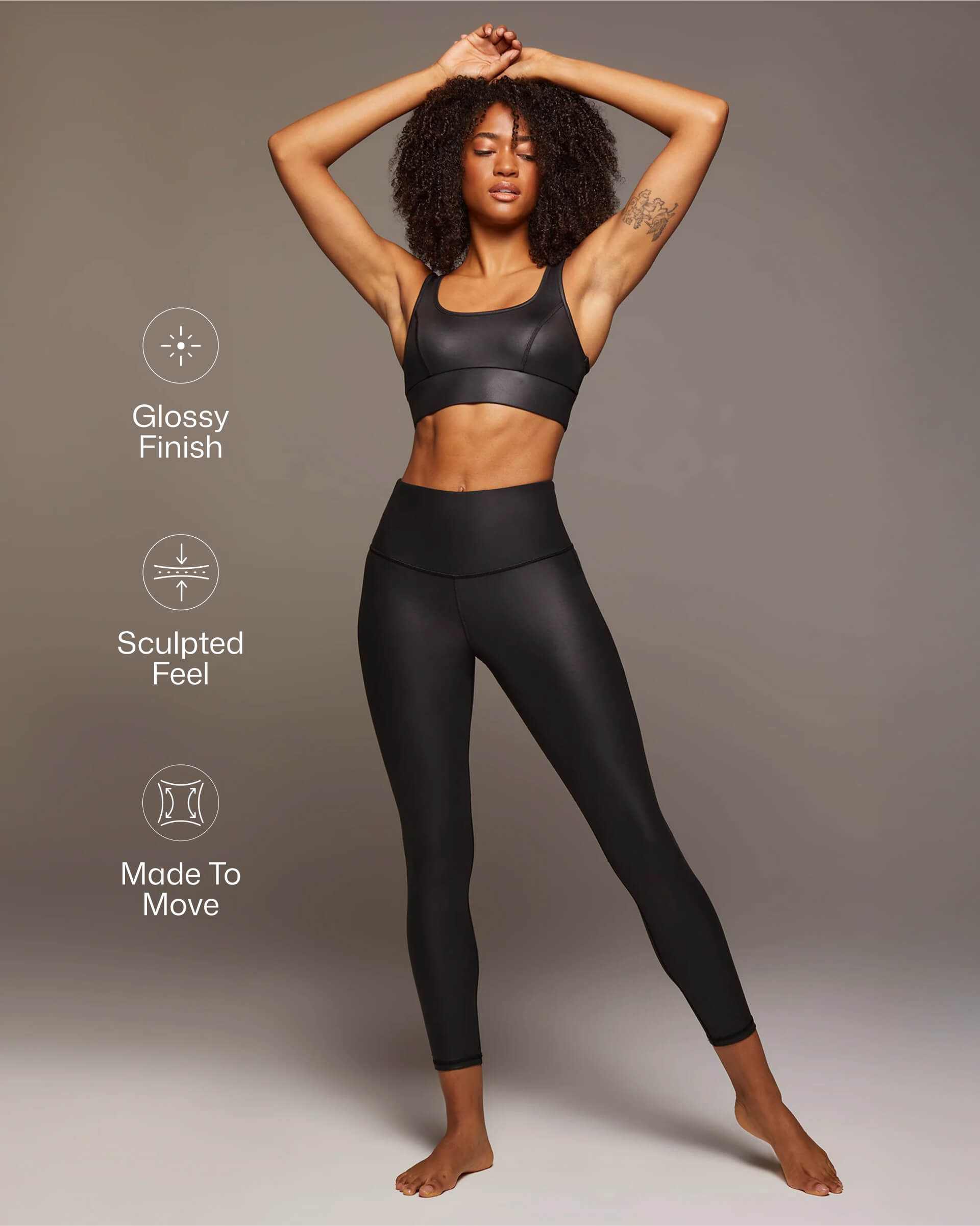 Instinct Gloss Legging - Black