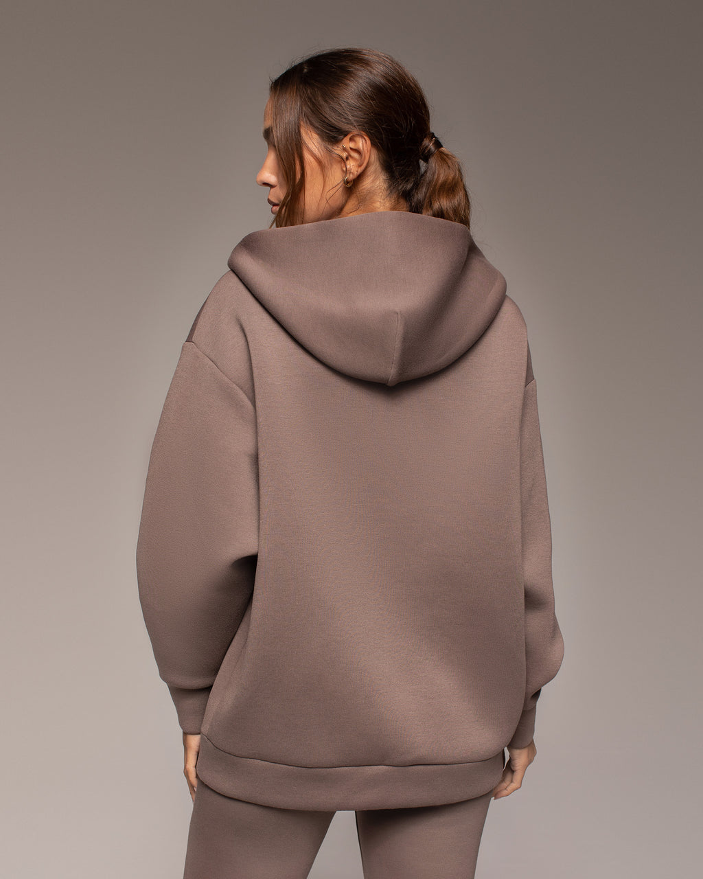 Luna Oversized Hoodie - Deep Taupe