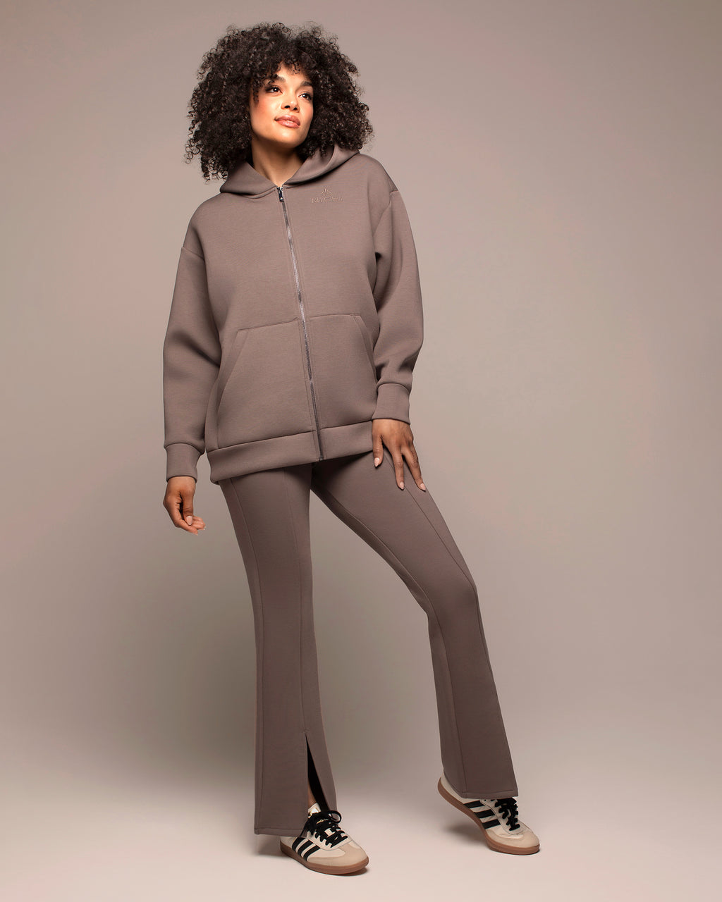 Luna Oversized Hoodie - Deep Taupe