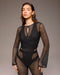 Merletto Long Sleeve Top - Black