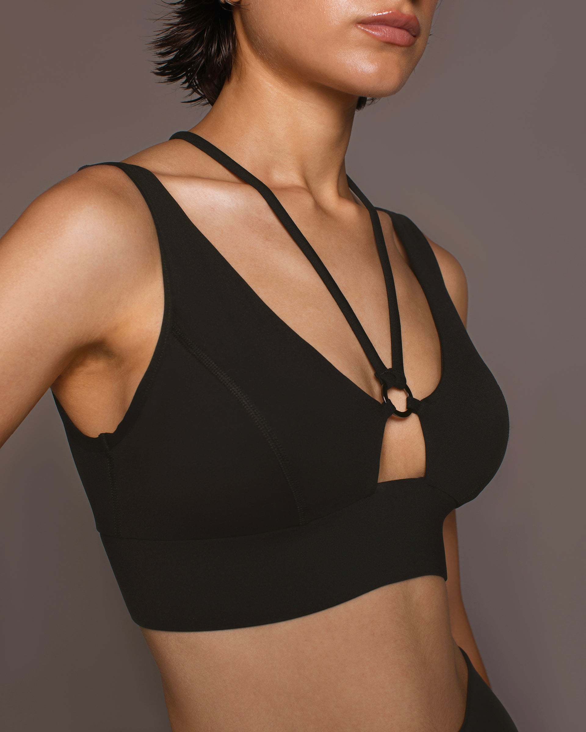 Odyssey Longline Bra - Black