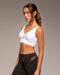 Onyx Longline Bra - White