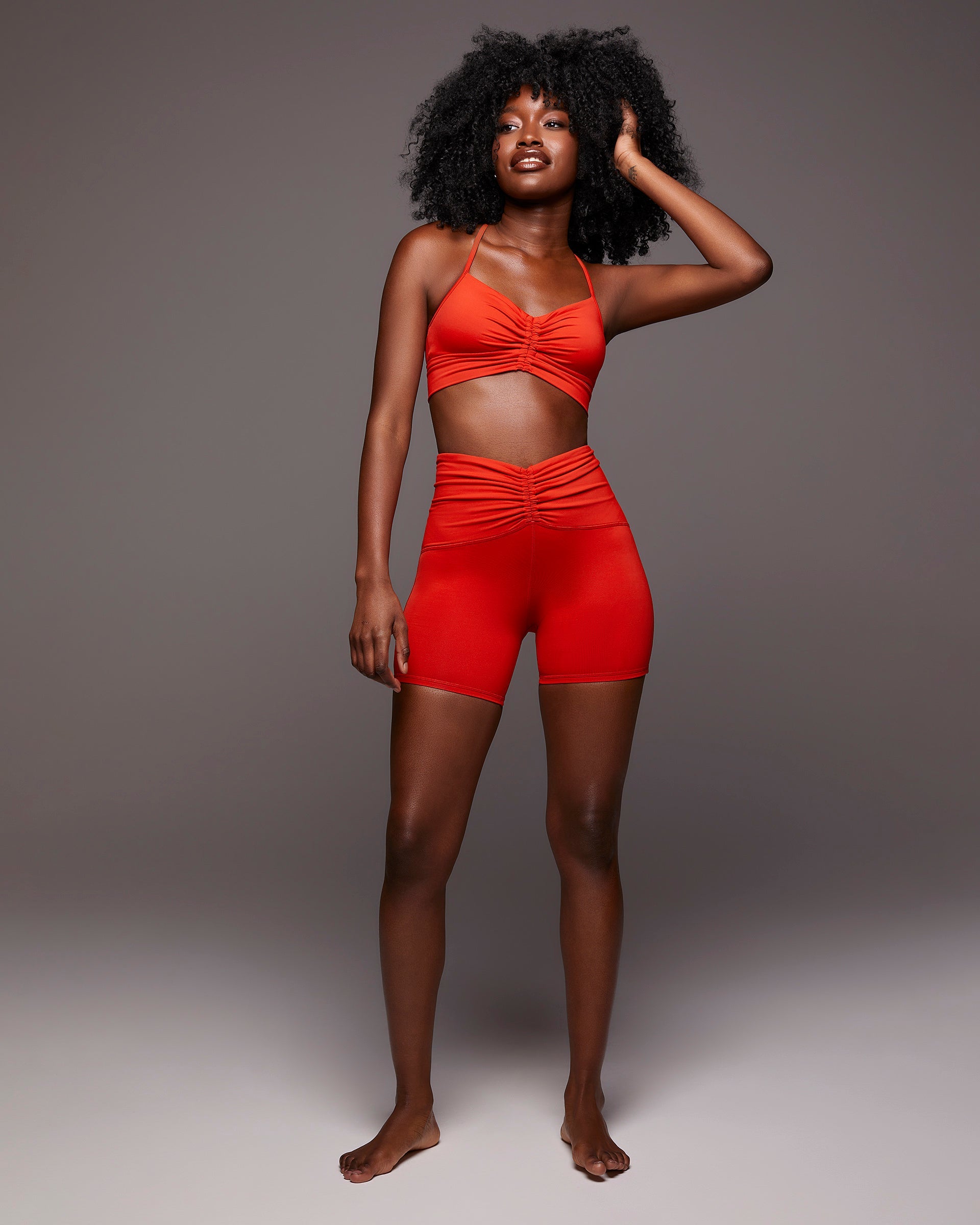 Palma Bike Short - Fire Orange