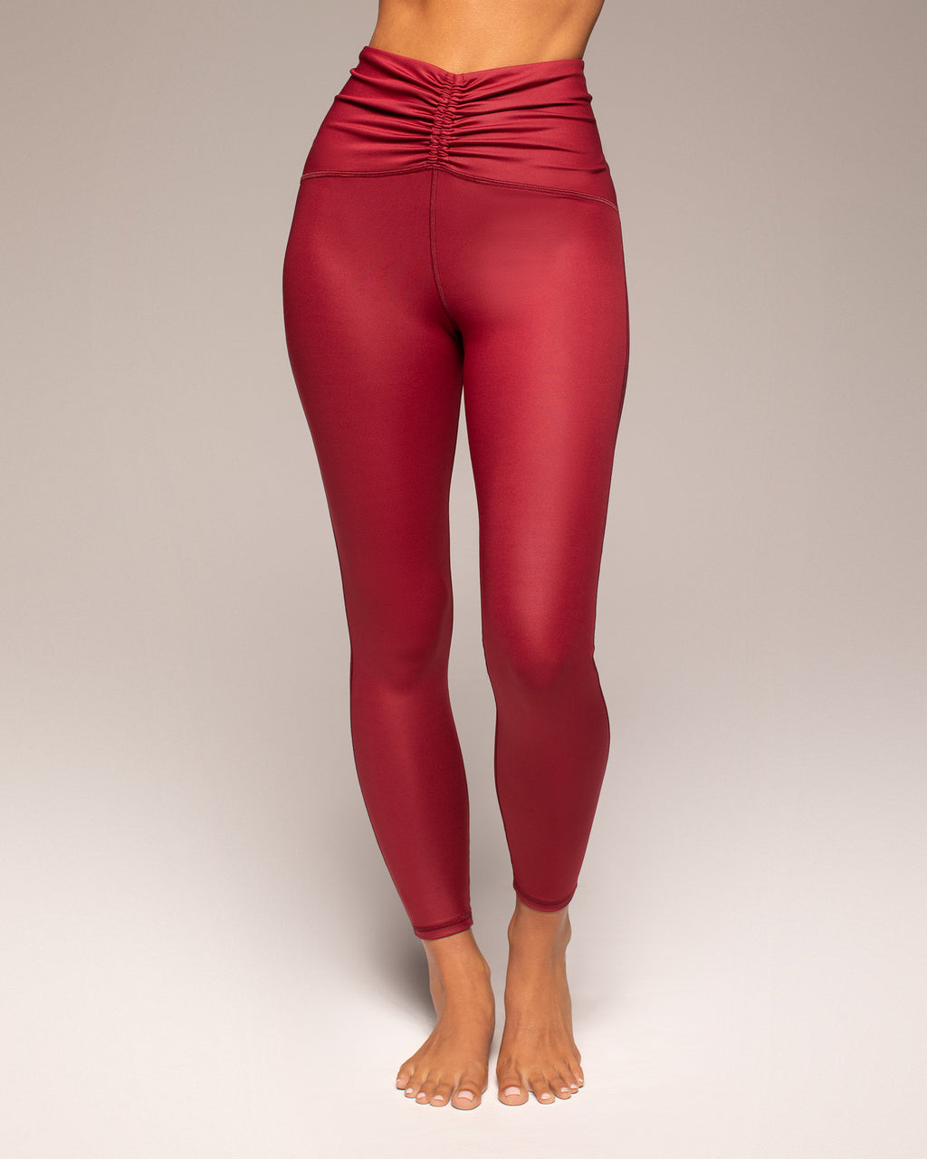 Palma Gloss Legging - Cabaret Red