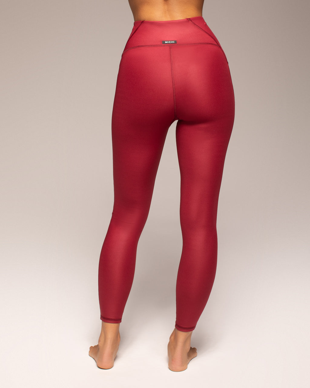 Palma Gloss Legging - Cabaret Red