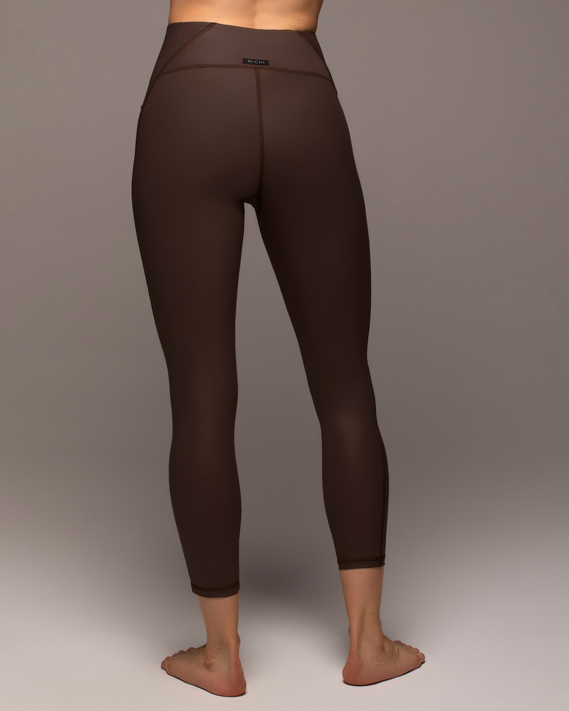 Palma Gloss Legging - Dark Oak