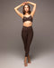 Palma Gloss Longline Bra - Dark Oak