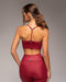 Palma Gloss Longline Bra - Cabaret Red