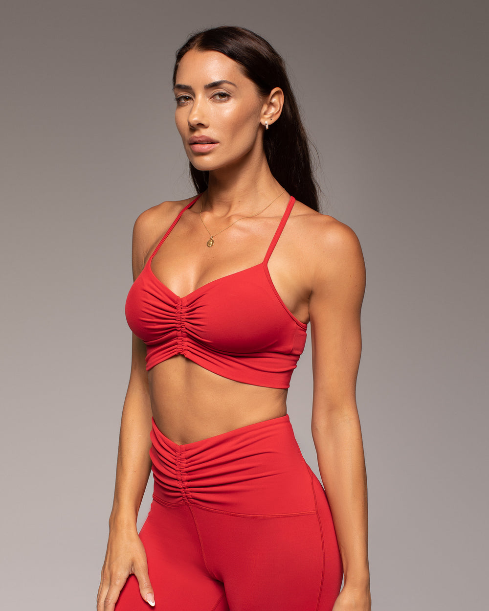 Palma Longline Bra - Fire Red
