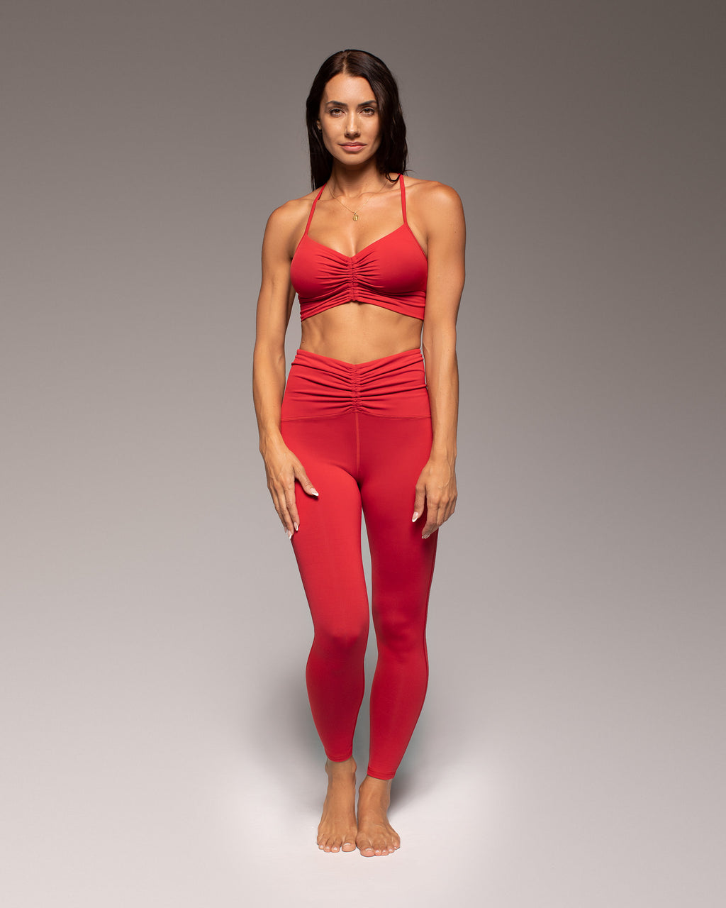 Palma Longline Bra - Fire Red