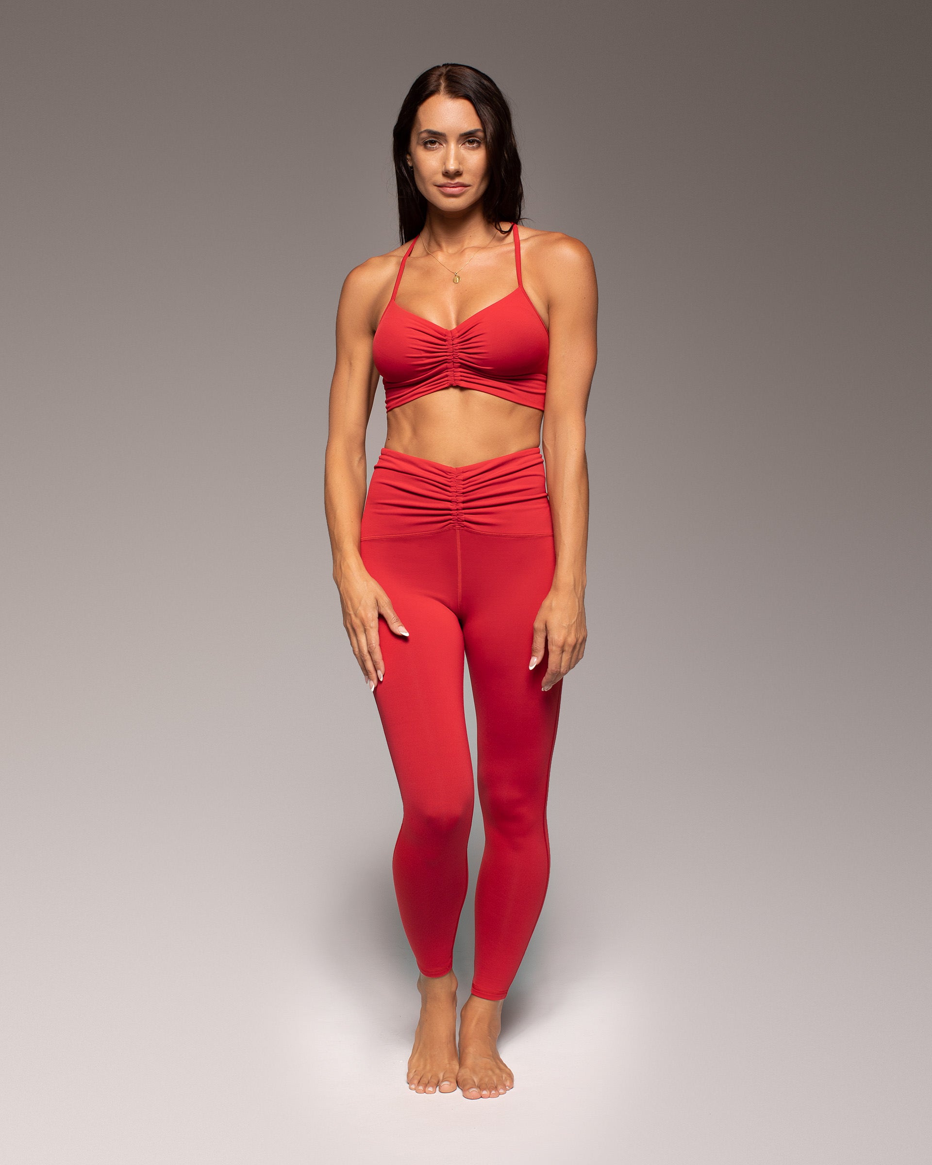 Palma Longline Bra - Fire Red