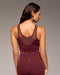 Palma Mesh Longline Bra - Bordeaux