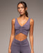 Palma Mesh Longline Bra - Dark Lavender