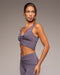 Palma Mesh Longline Bra - Dark Lavender