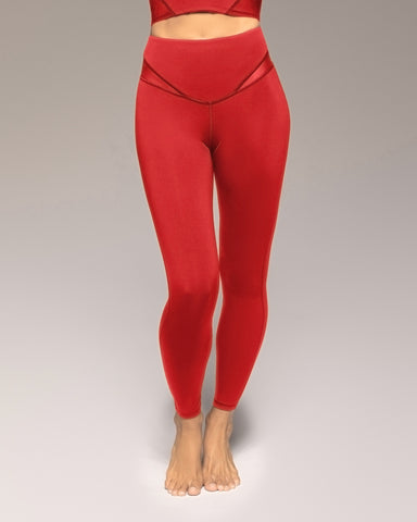 Peak Legging - Fire Red