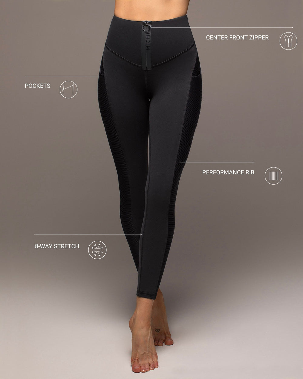Pulse Pocket Legging - Black