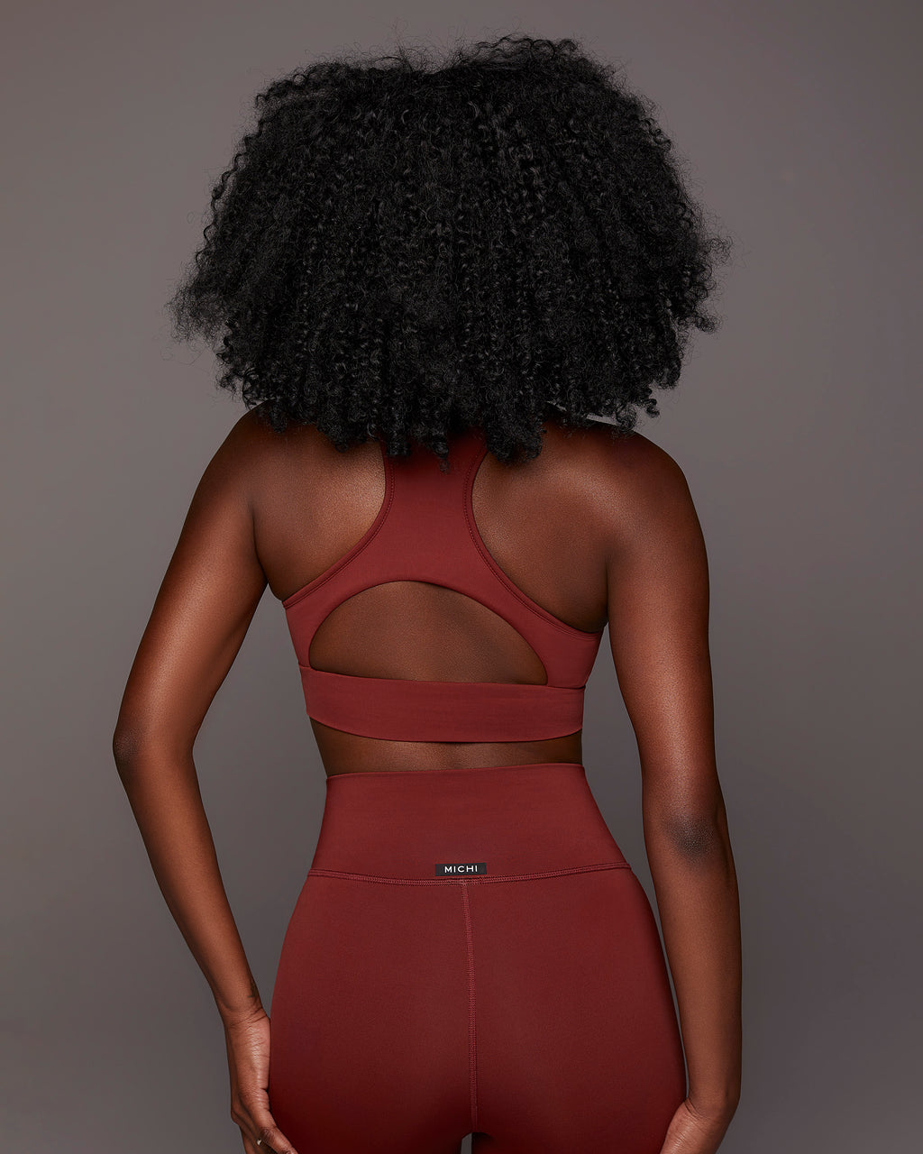 Ray V-Neck Longline Bra - Terracotta