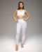 Ray V-Neck Longline Bra - White