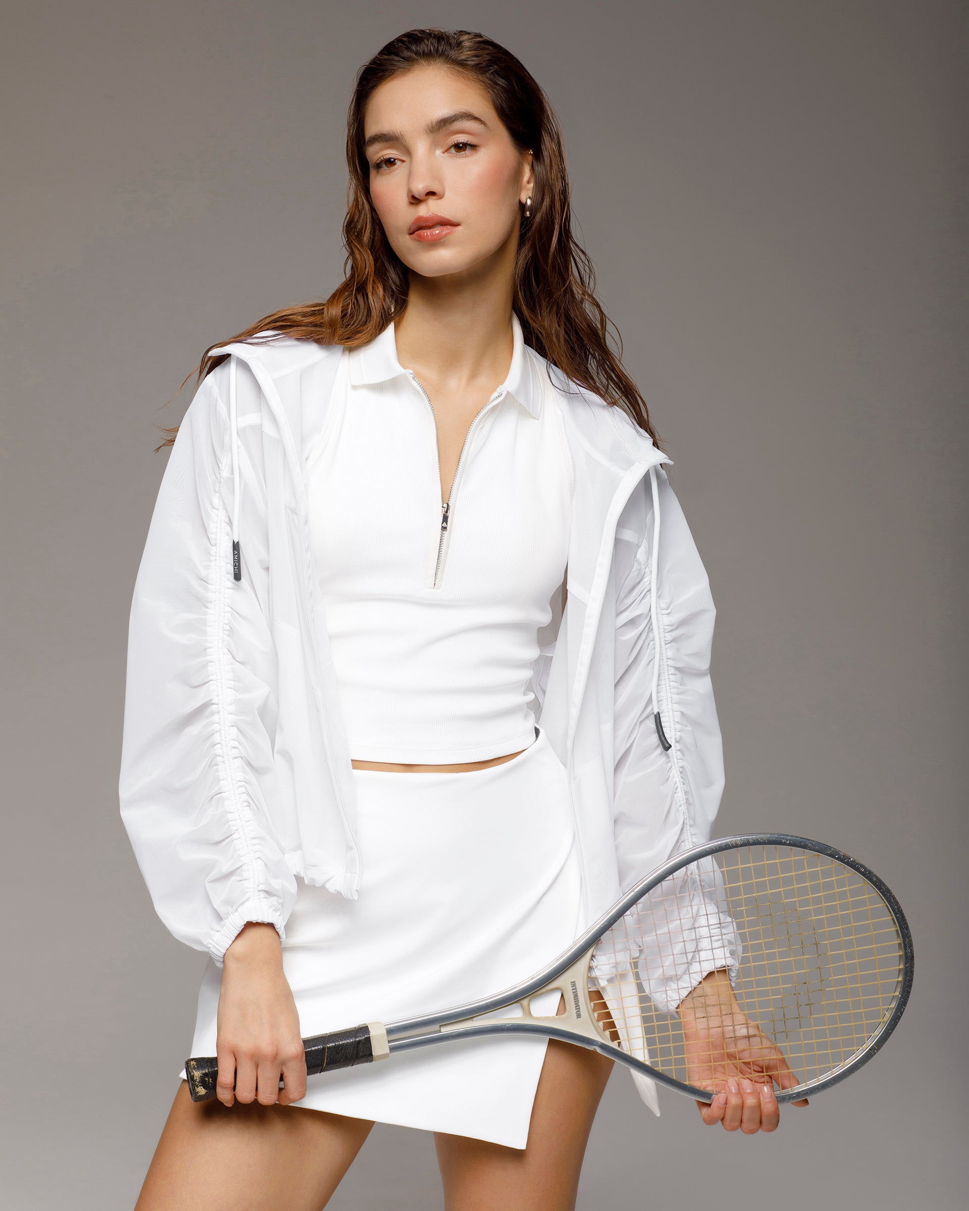 Shift Ribbed Tank - White