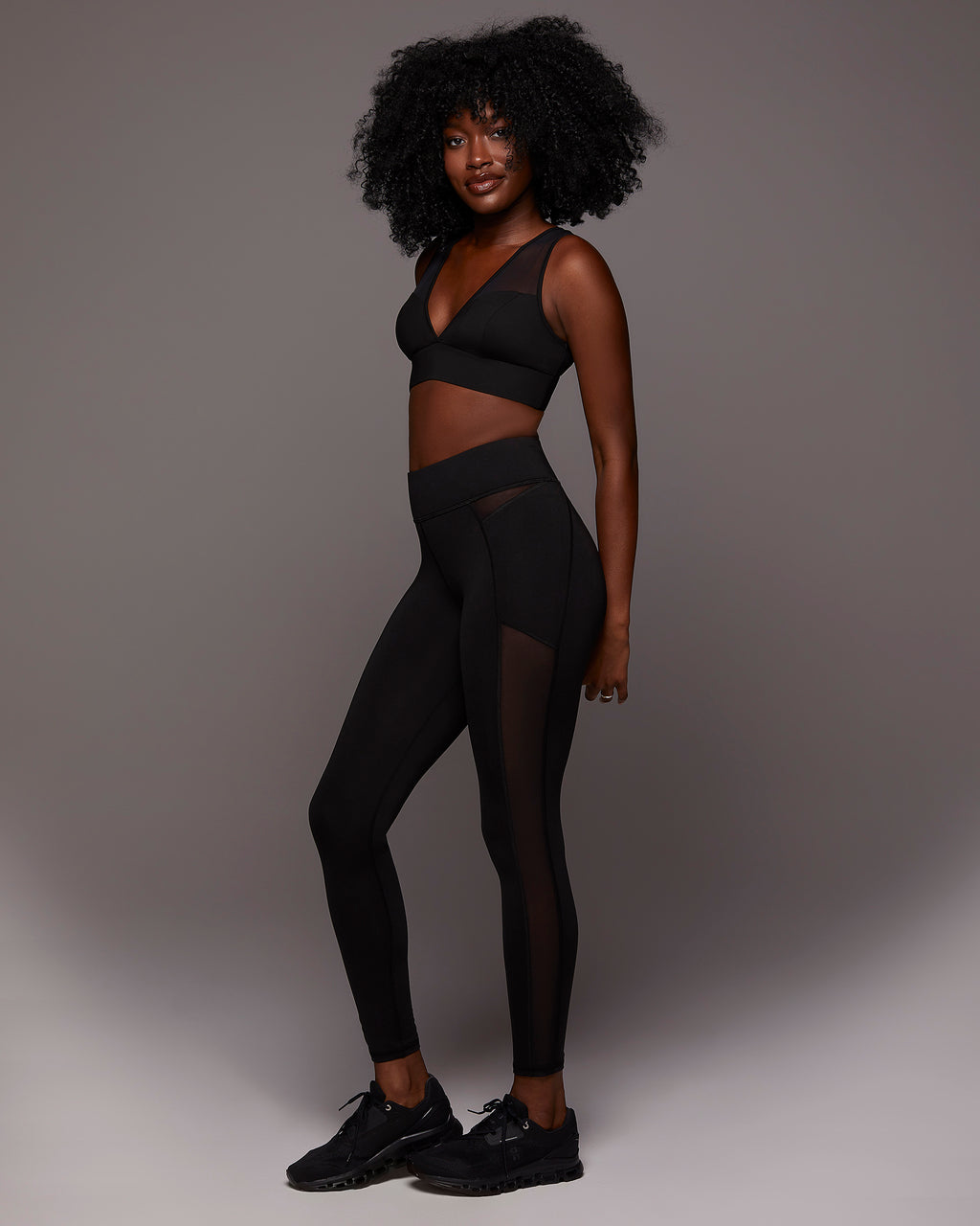 Solstice Longline Bra - Black