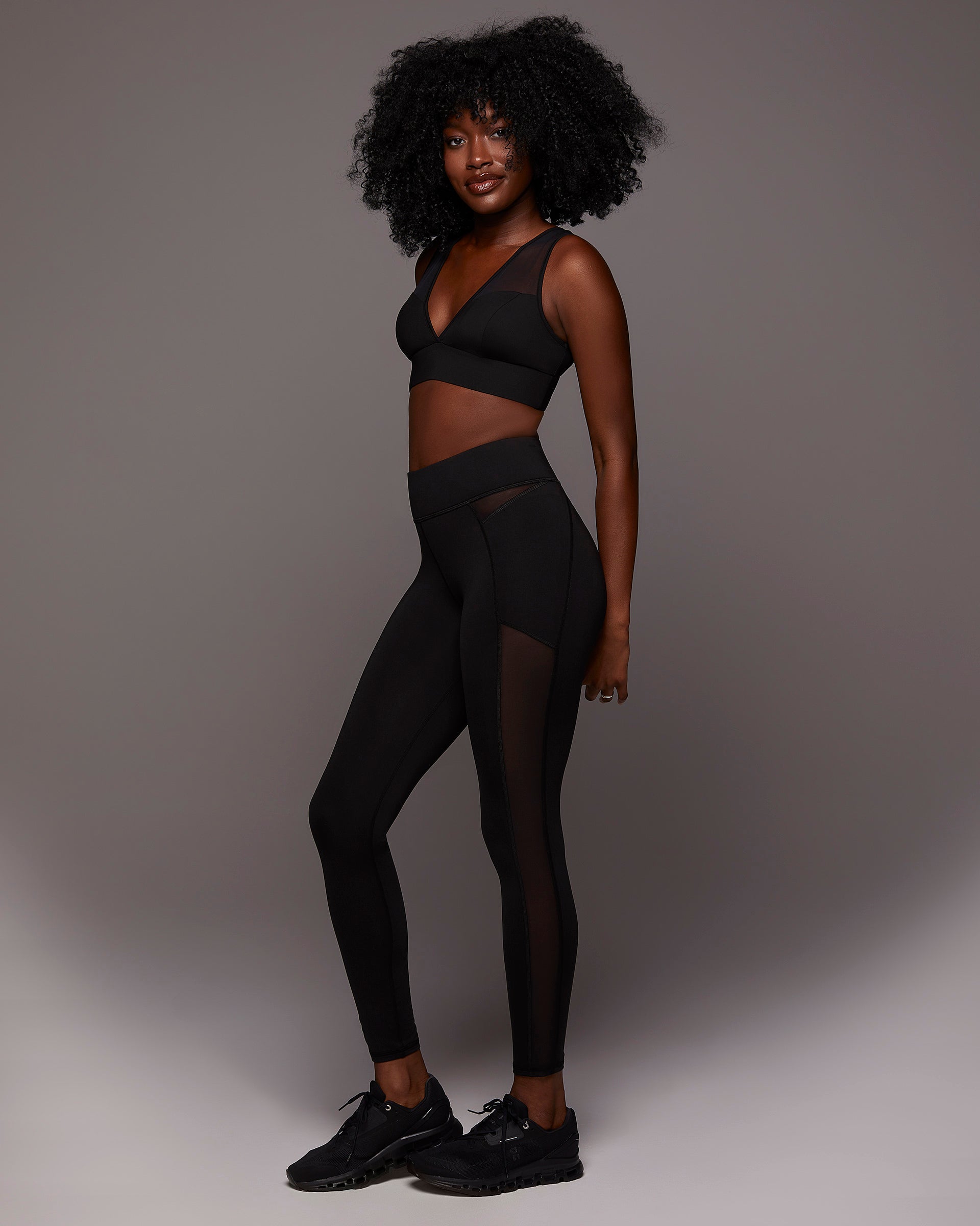 Solstice Longline Bra - Black