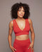 Solstice Longline Bra - Fire Red