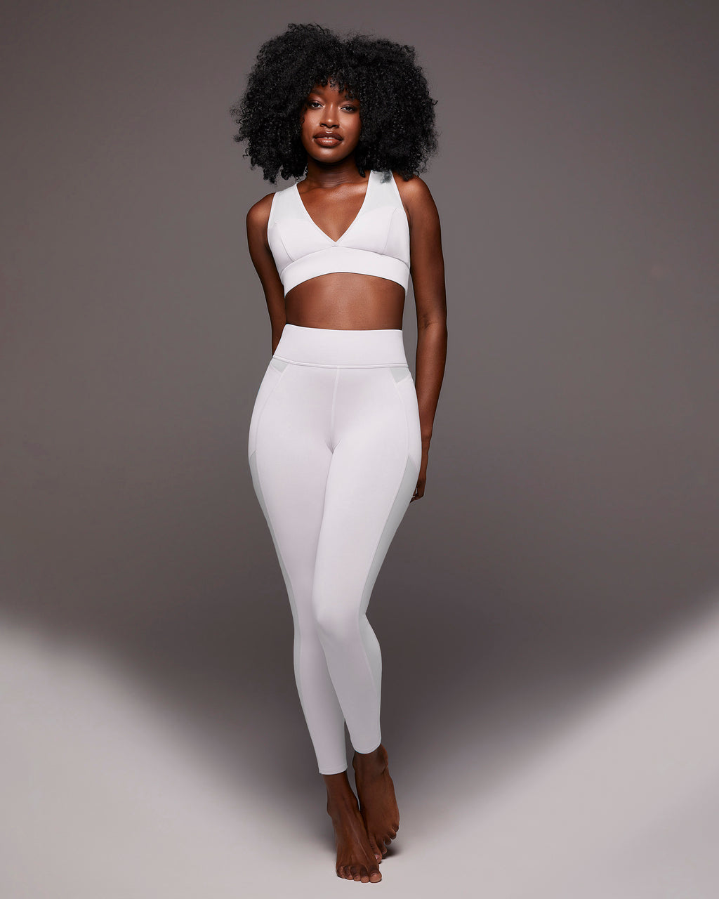 Solstice Longline Bra - White