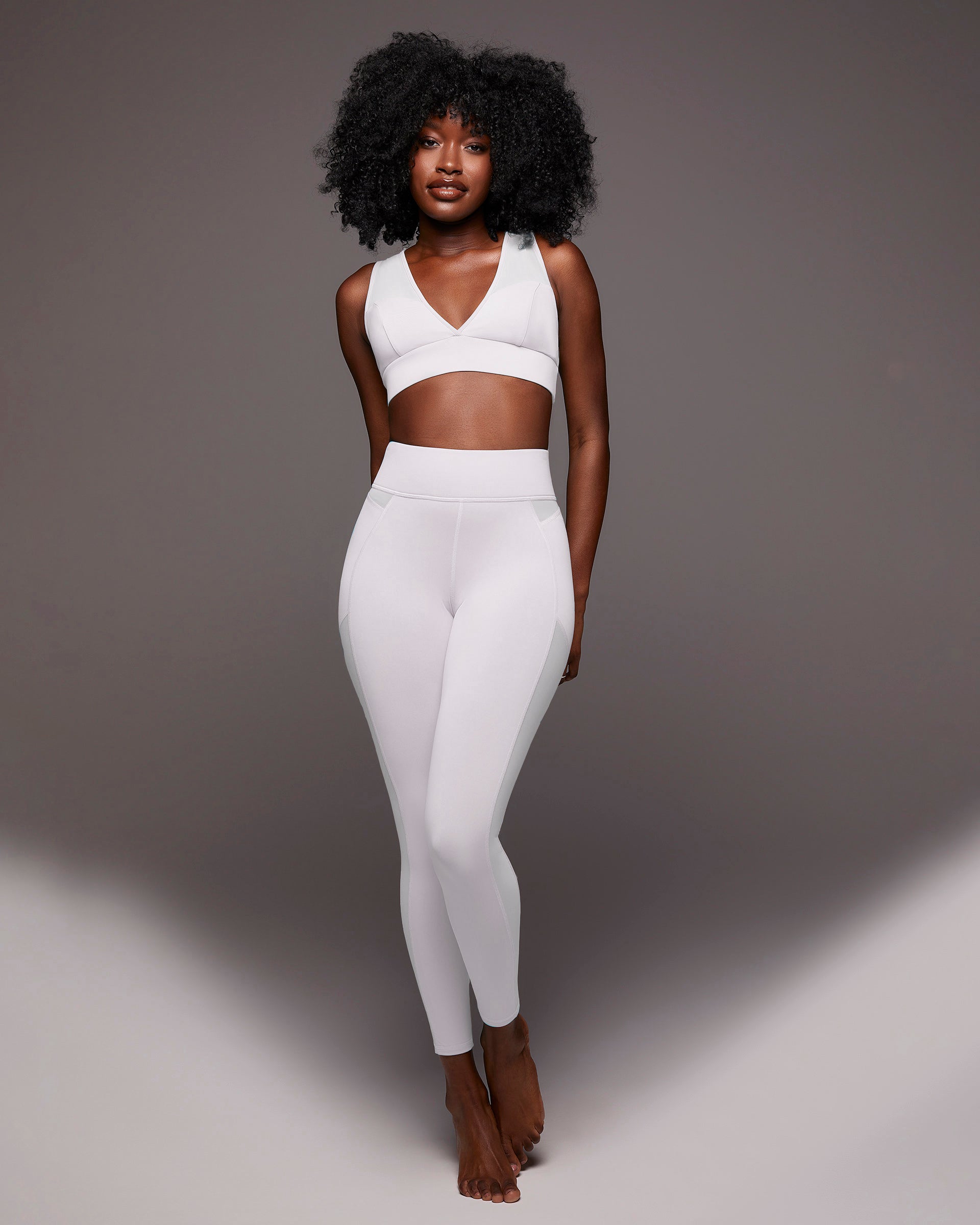 Solstice Longline Bra - White