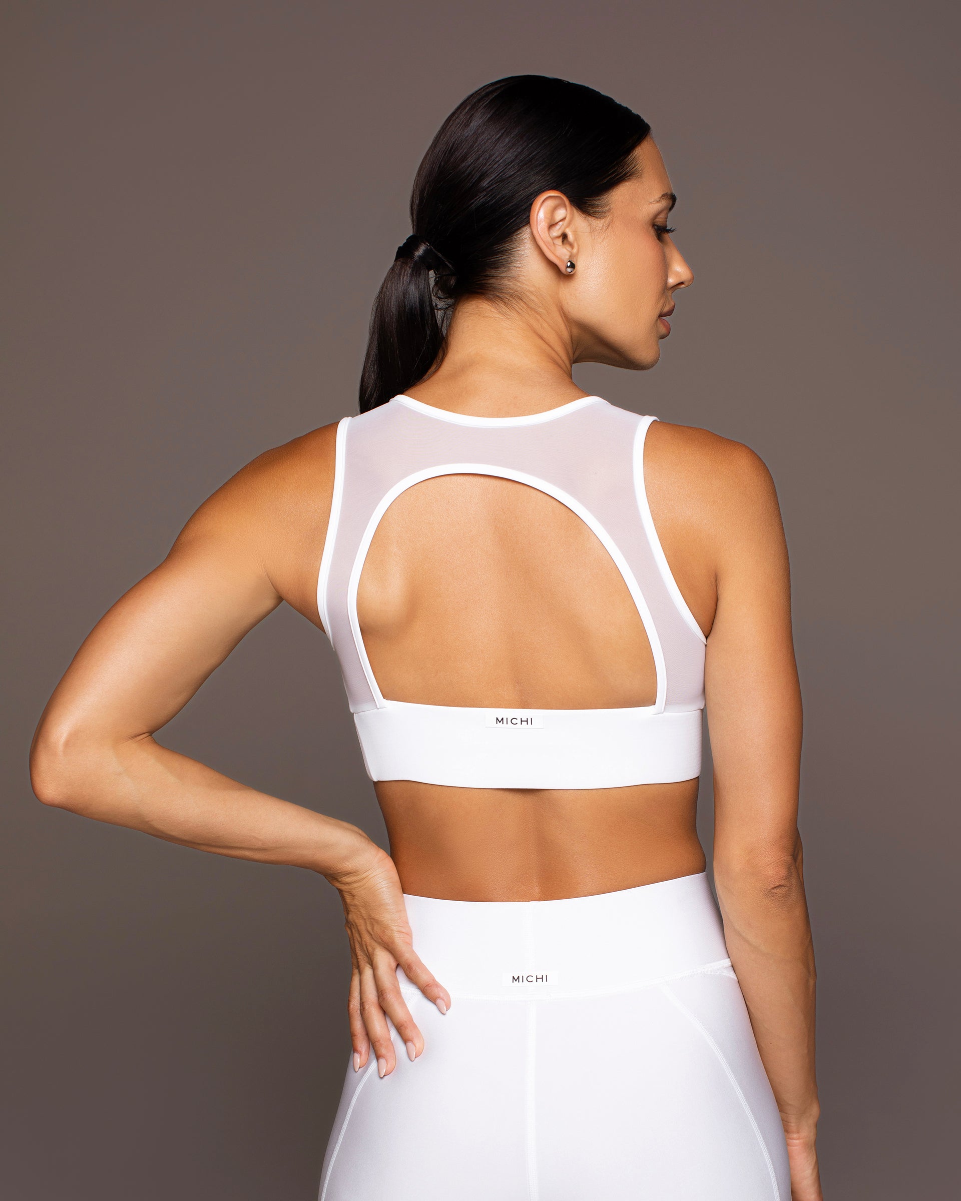 Solstice Longline Bra - White