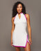 Splice Tennis Dress - White/Magenta