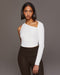Tigress Long Sleeve Crop Top - Ivory