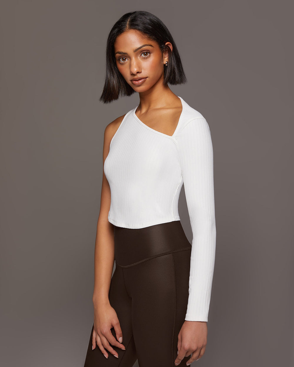 Tigress Long Sleeve Crop Top - Ivory