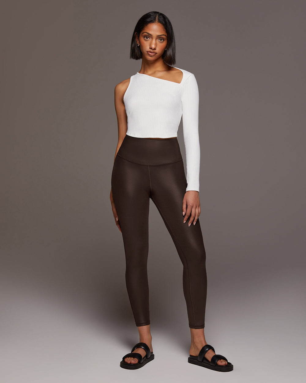 Tigress Long Sleeve Crop Top - Ivory