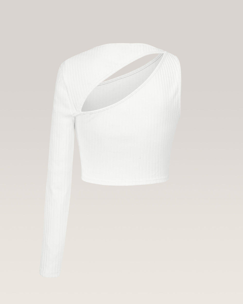 Tigress Long Sleeve Crop Top - Ivory