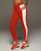 Velocity Pocket Legging - Fire Orange/Ivory