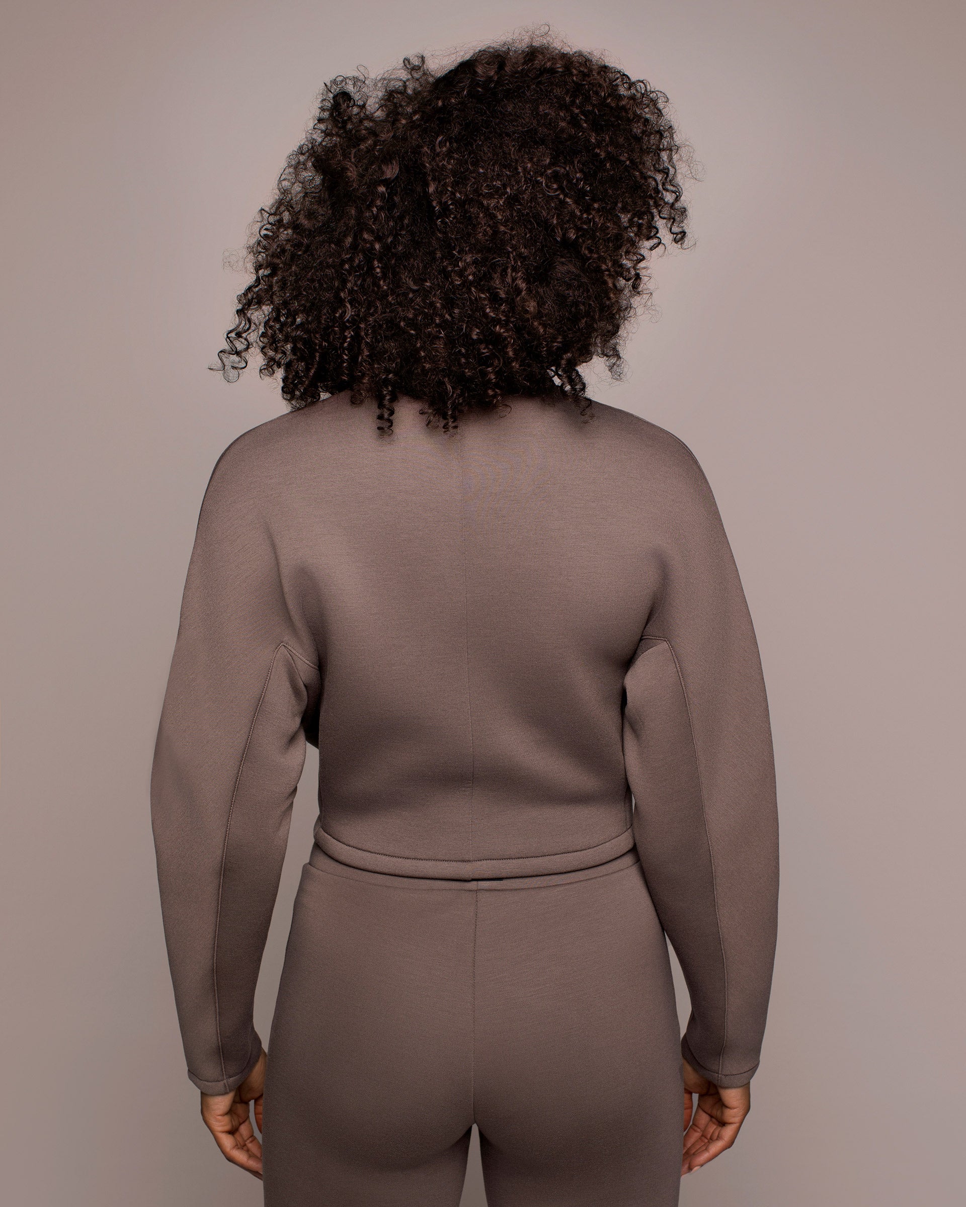 Volta Wrap Jacket - Deep Taupe