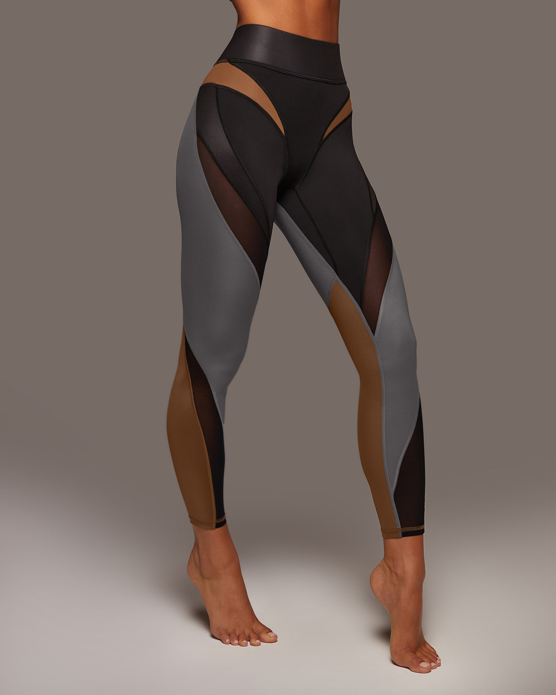 Aerial Gloss Legging - Alloy