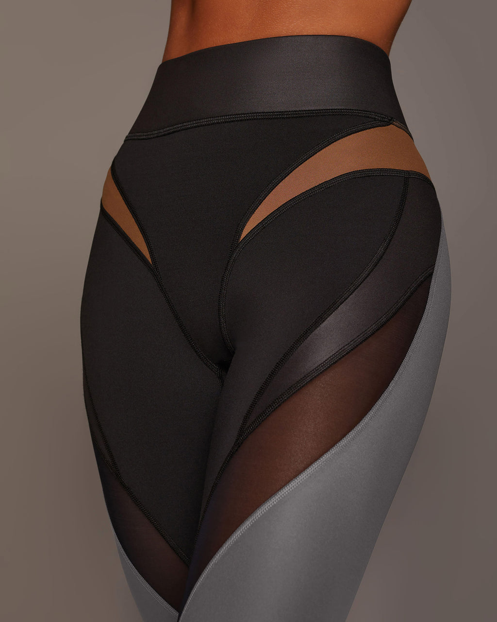 Aerial Gloss Legging - Alloy