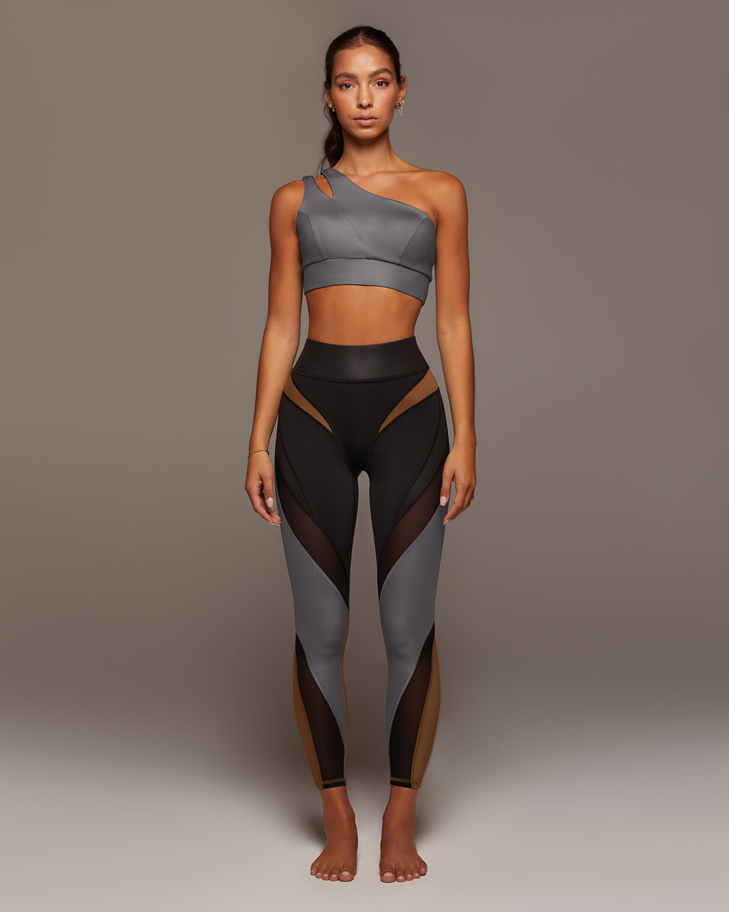 Aerial Gloss Legging - Alloy