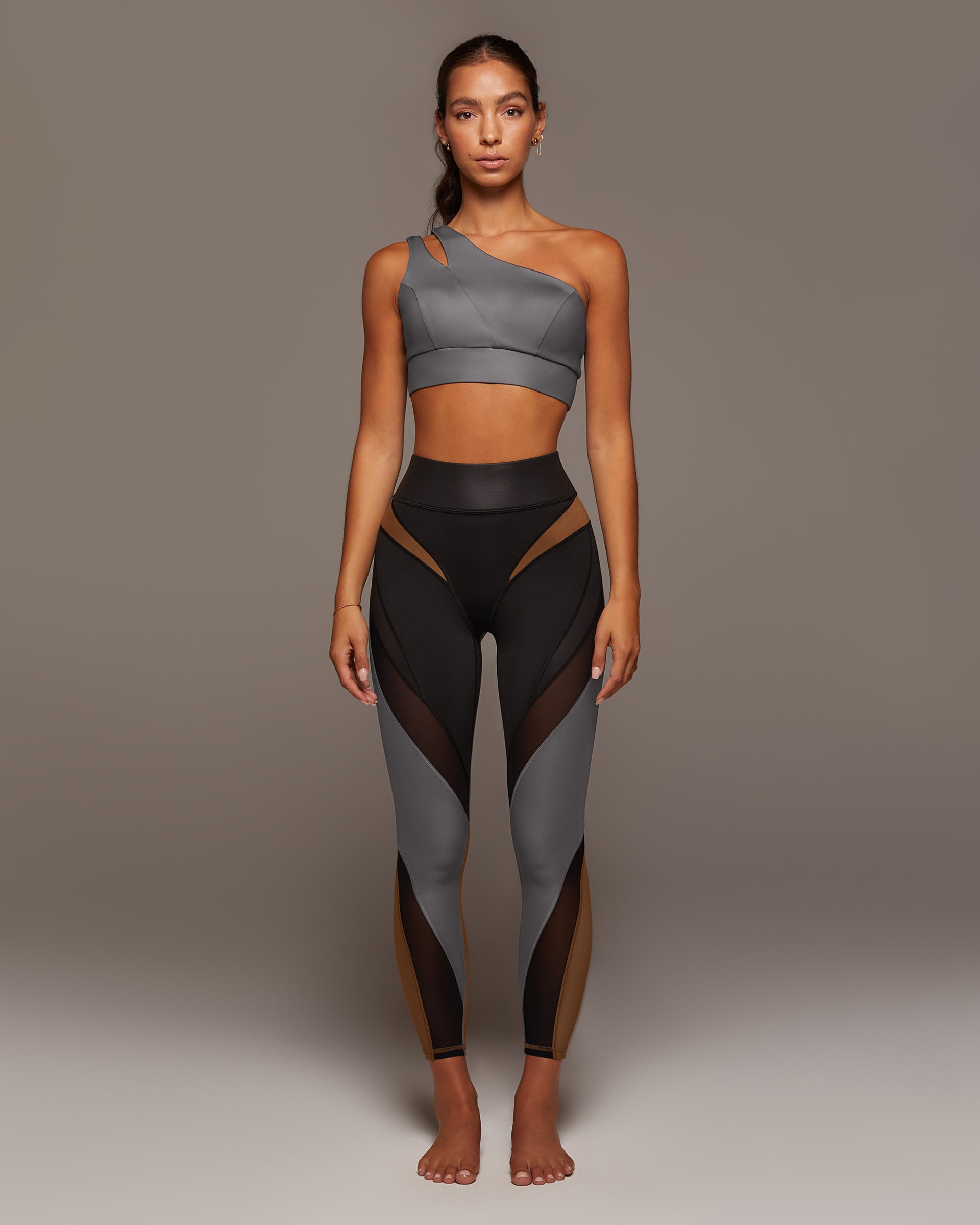 Aerial Gloss Legging - Alloy
