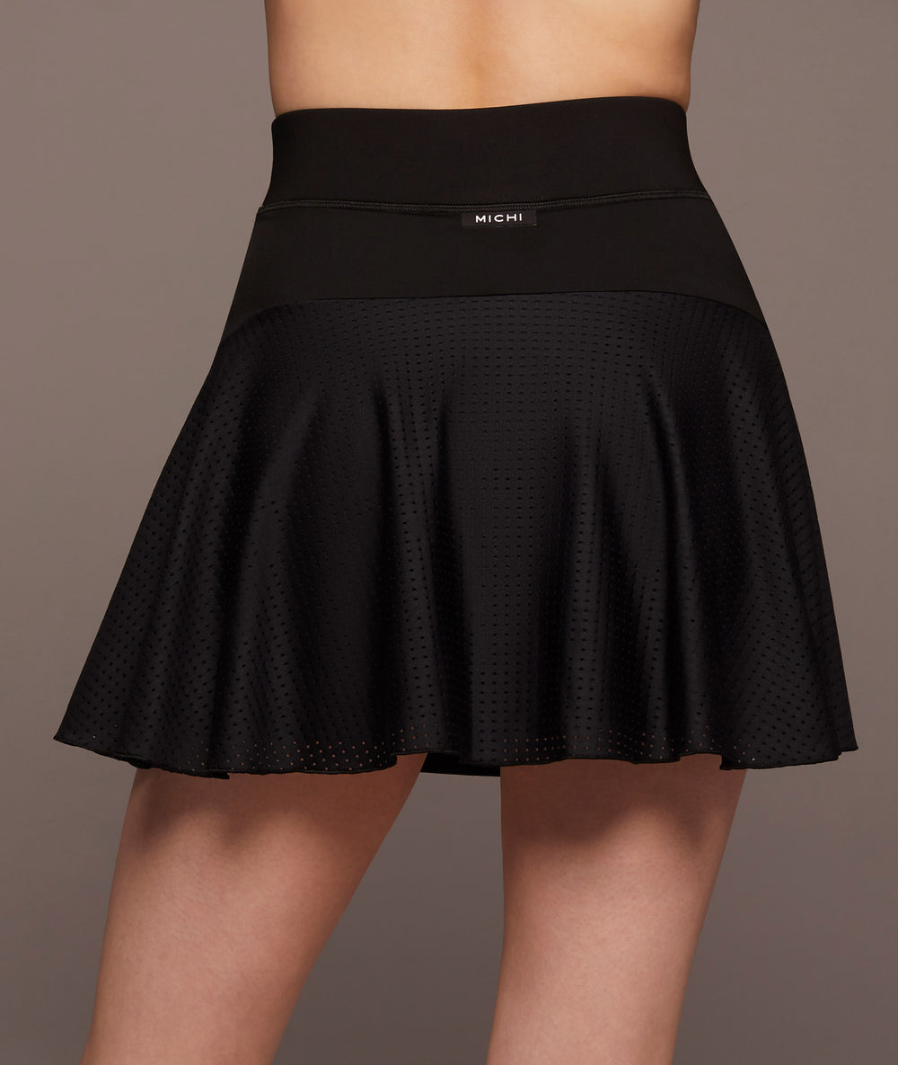 Electric Tennis Skirt w/ Shorts - Black