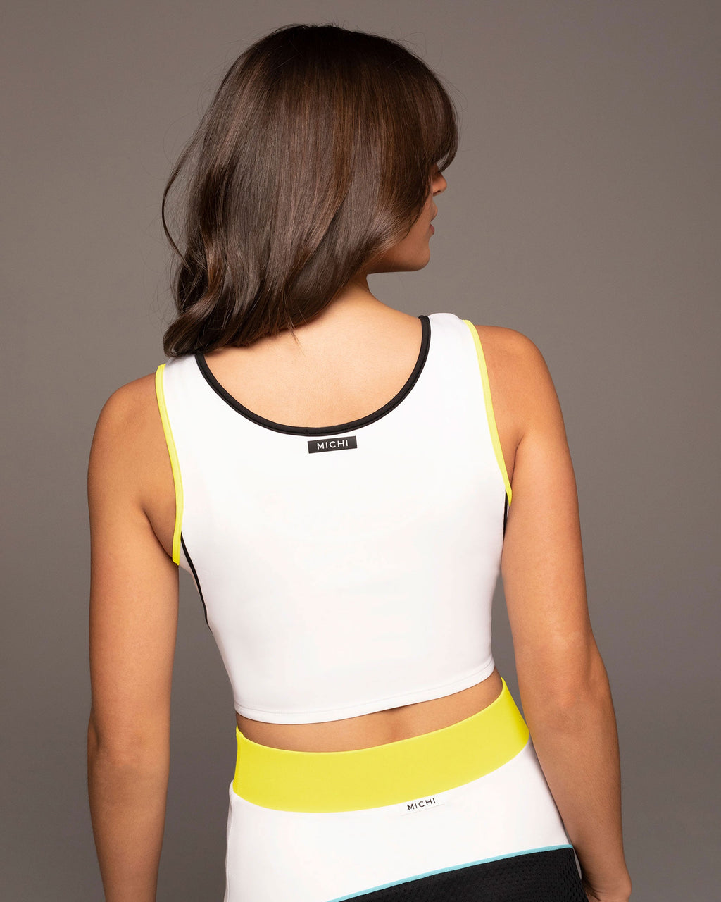 Flash Cropped Tank - Citron