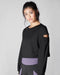 Fusion Crop Sweatshirt - Black